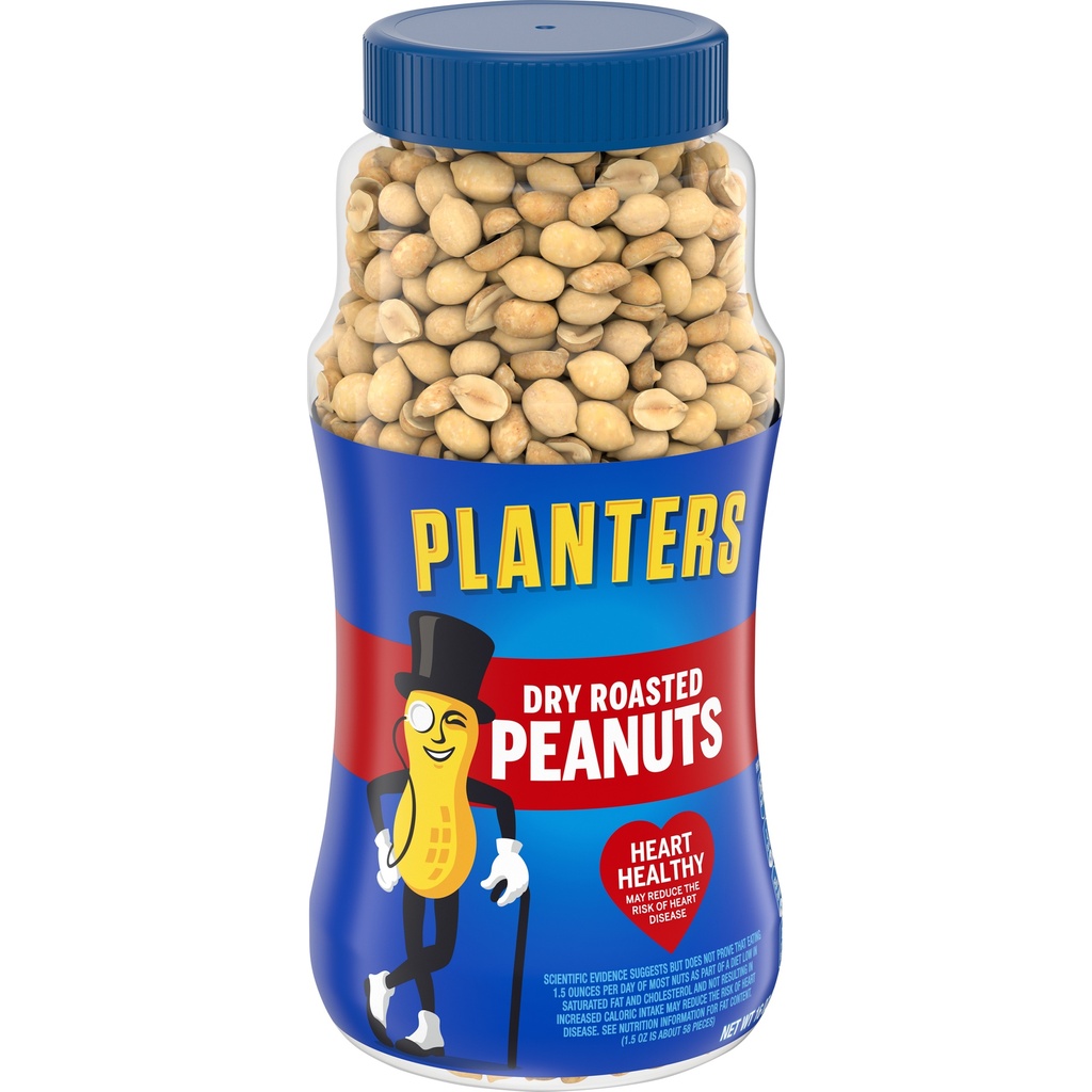 [029000073258] PLANTERS DRY ROASTED PEANUTS 16oz