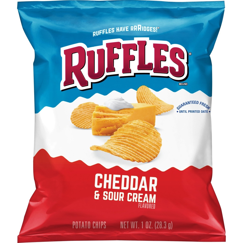 [028400090179] RUFFLES CHEDDAR & SC 1OZ