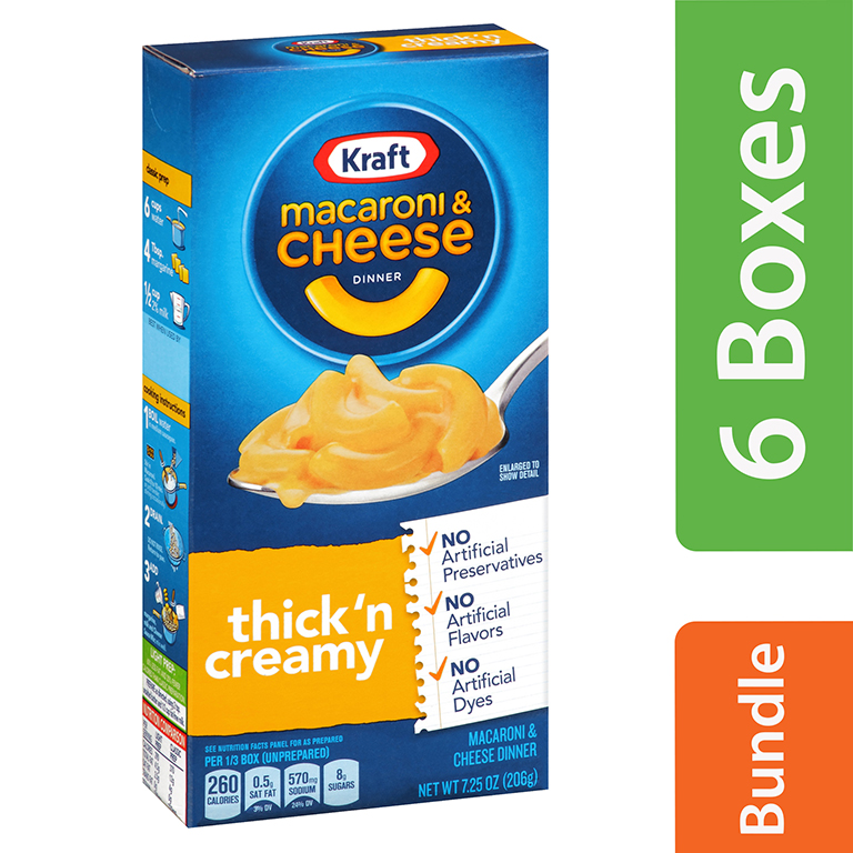 Kraft Mac & Cheese Thick & Creamy 24/7.25oz