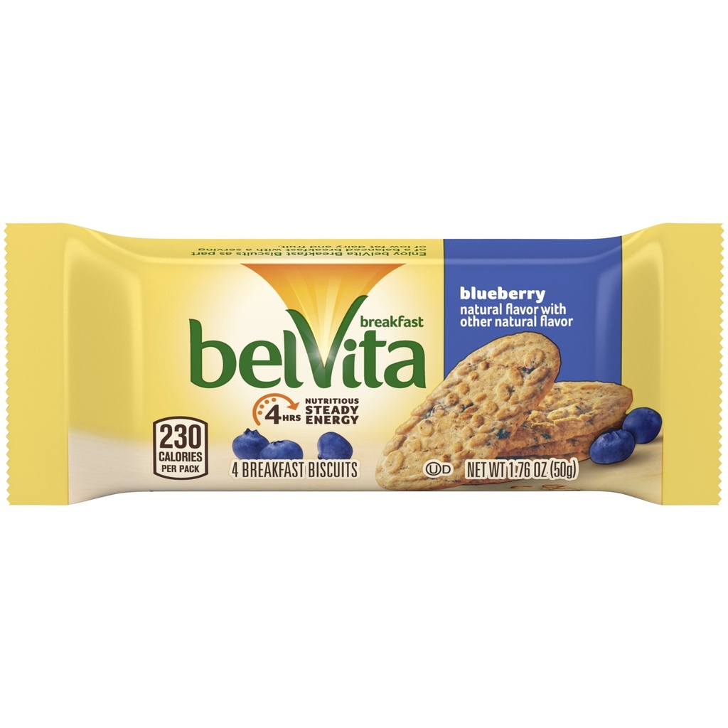 BELVITA  BLUEBERRY BISCUITS 14.08oz = 8 - 1.76oz
