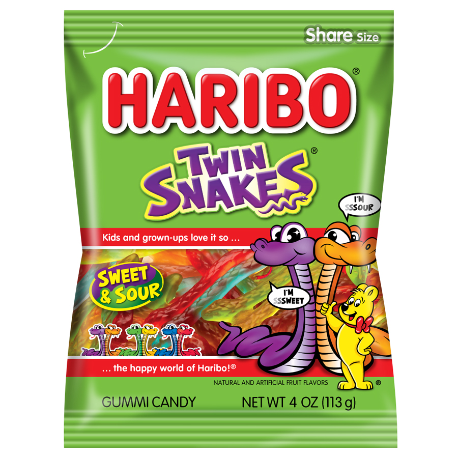 [042238340930] Haribo Snakes 4Oz