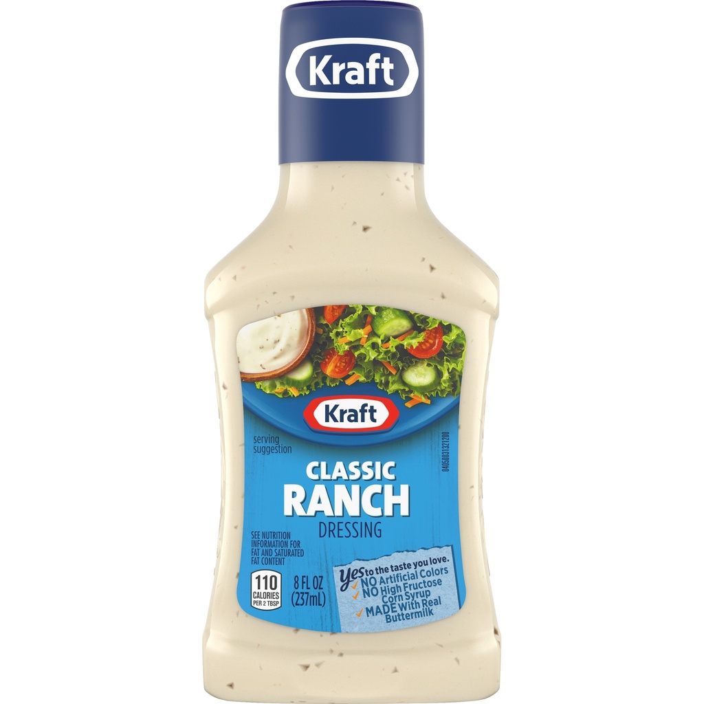 [021000643592] KRAFT CLASSIC RANCH DRESSING 8oz