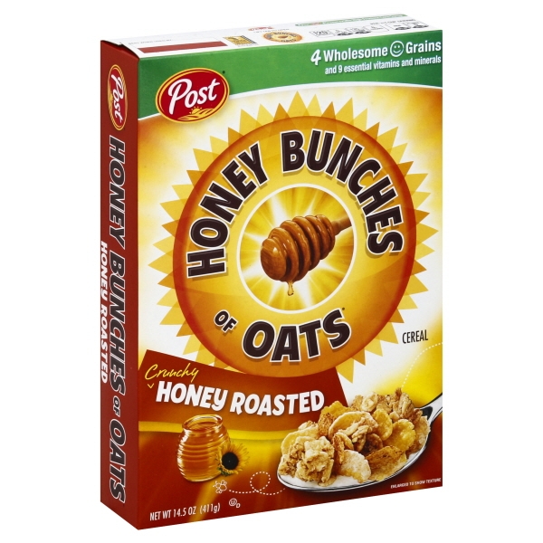 HONEY BUNCHES OF OATS HONEY ROASTED CEREAL 14.5OZ
