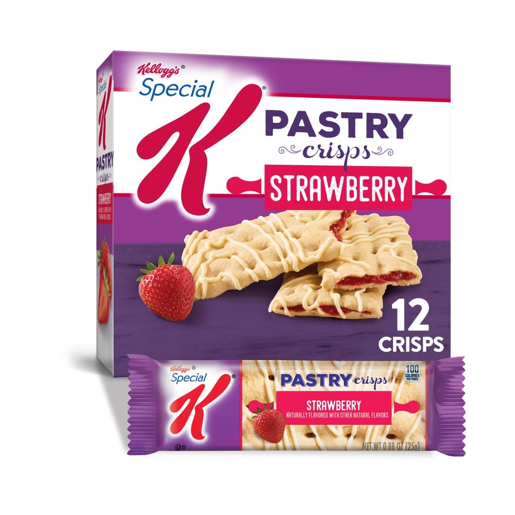 [038000167782] PASTRY CRISPS STRAWBERRY 12per pack