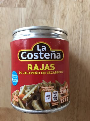 L.C JALAPENOS RAJAS 220g