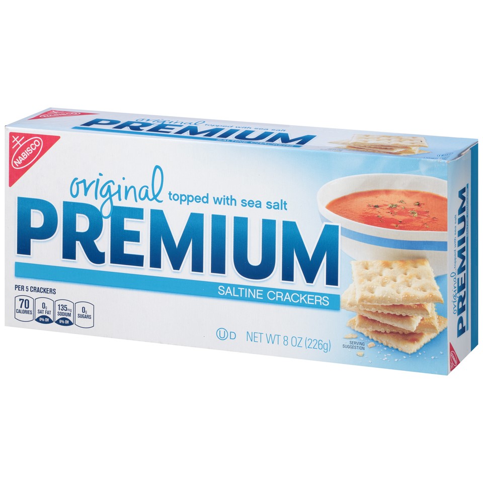PREMIUM SALTINE CRACKERS 8OZ