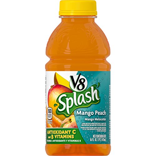 V8 Splash Glass Mango Peach 473ml