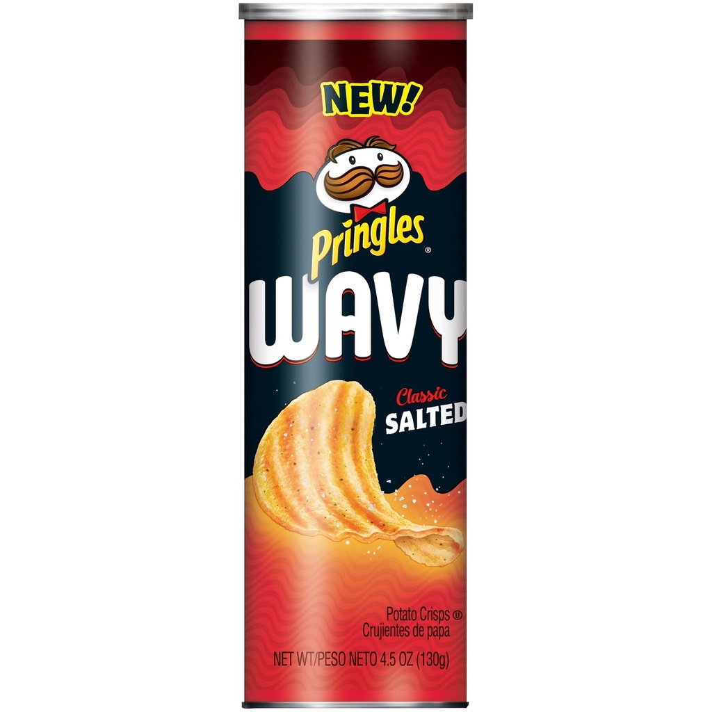 PRINGLES WAVY CLASSIC SALTED 4.5oz