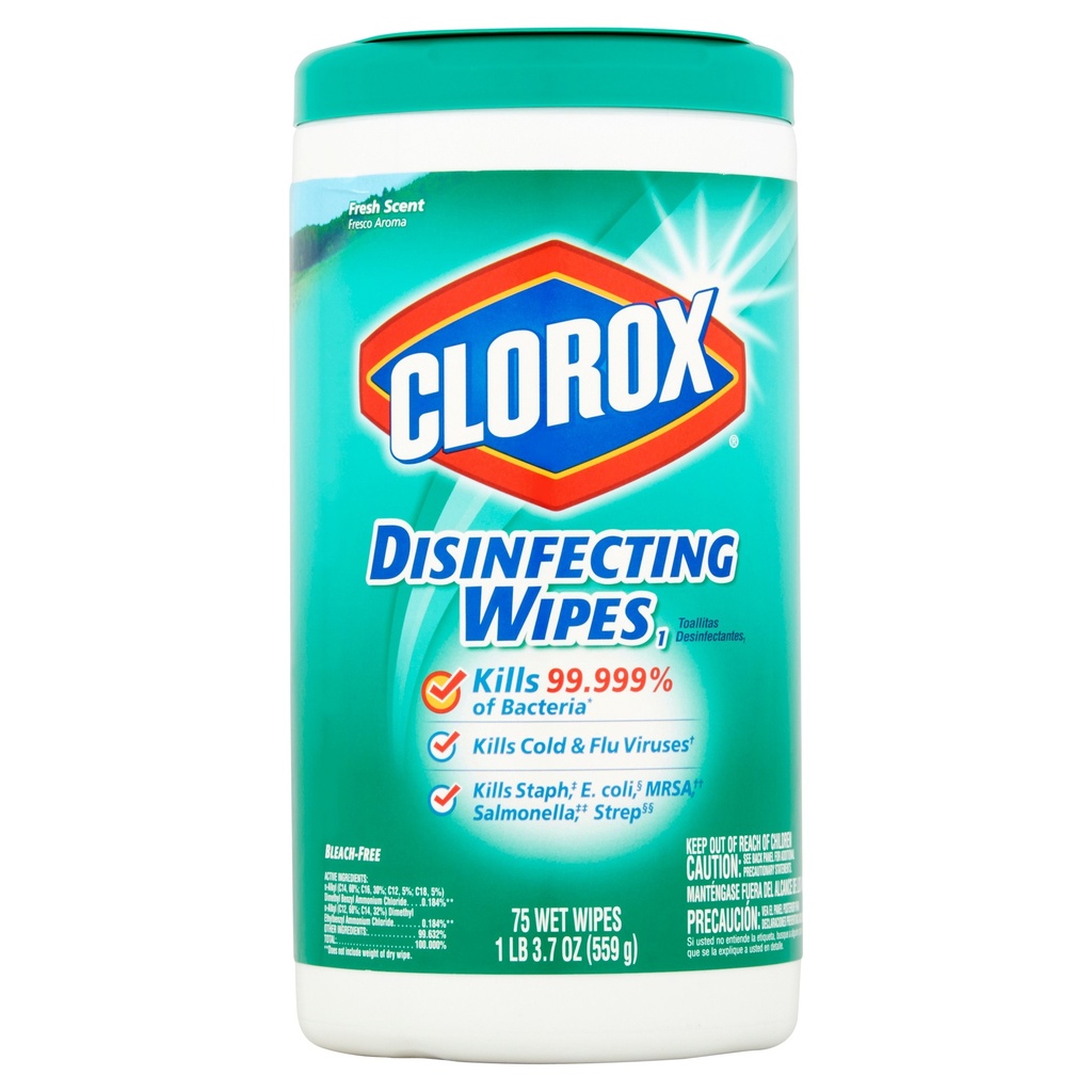 [044600016566] clorox wipes 75 count