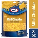 KRAFT SHREDDED MILD CHEDDAR CHEESE 8OZ