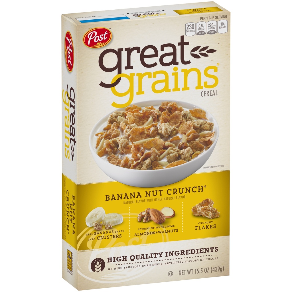 GREAT GRAINS BANANA NUT CRUNCH 15.50oz