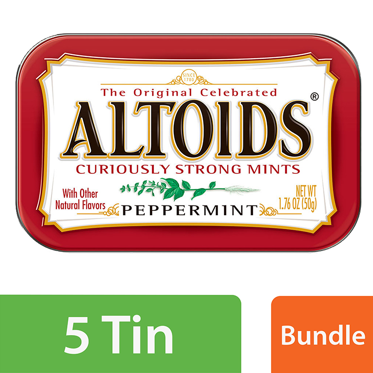 ALTOIDS STRONG MINTS PEPPERMINT 1.76oz
