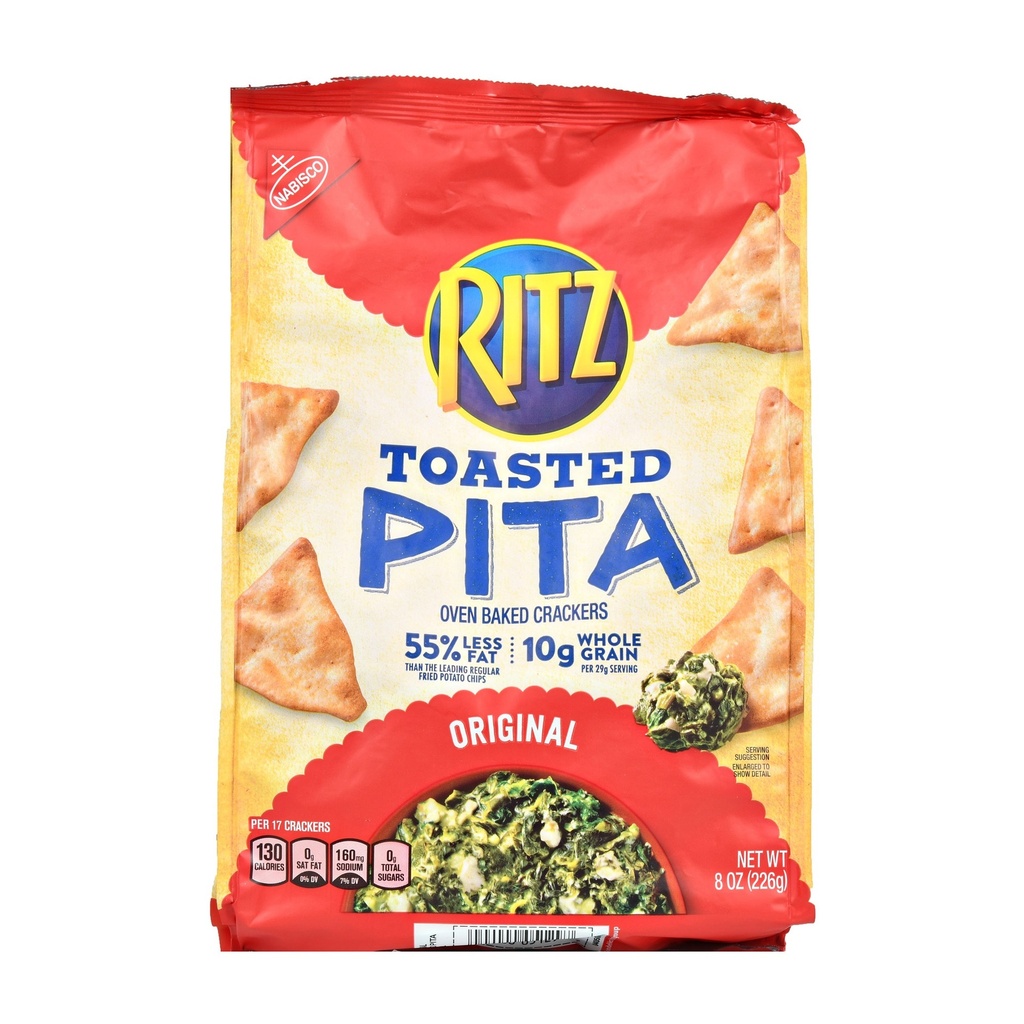 RITZ TOASTED ORIGINAL PITA CHIPS 9.5oz