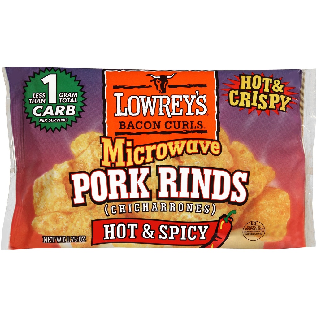 [044900506408] LOWREY'S BACON CURLS HOT&SPICY 1.75oz