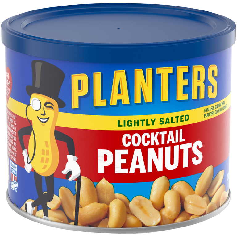 PLANTERS LIGHTLY SALTED COCKTAIL PEANUTS 12OZ