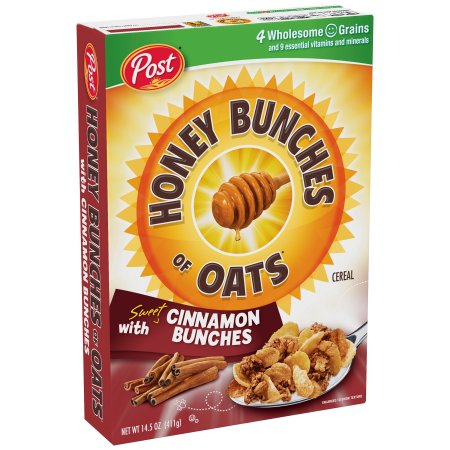 HUNEY BUNCHES OF OATS CINNAMON 14.5OZ