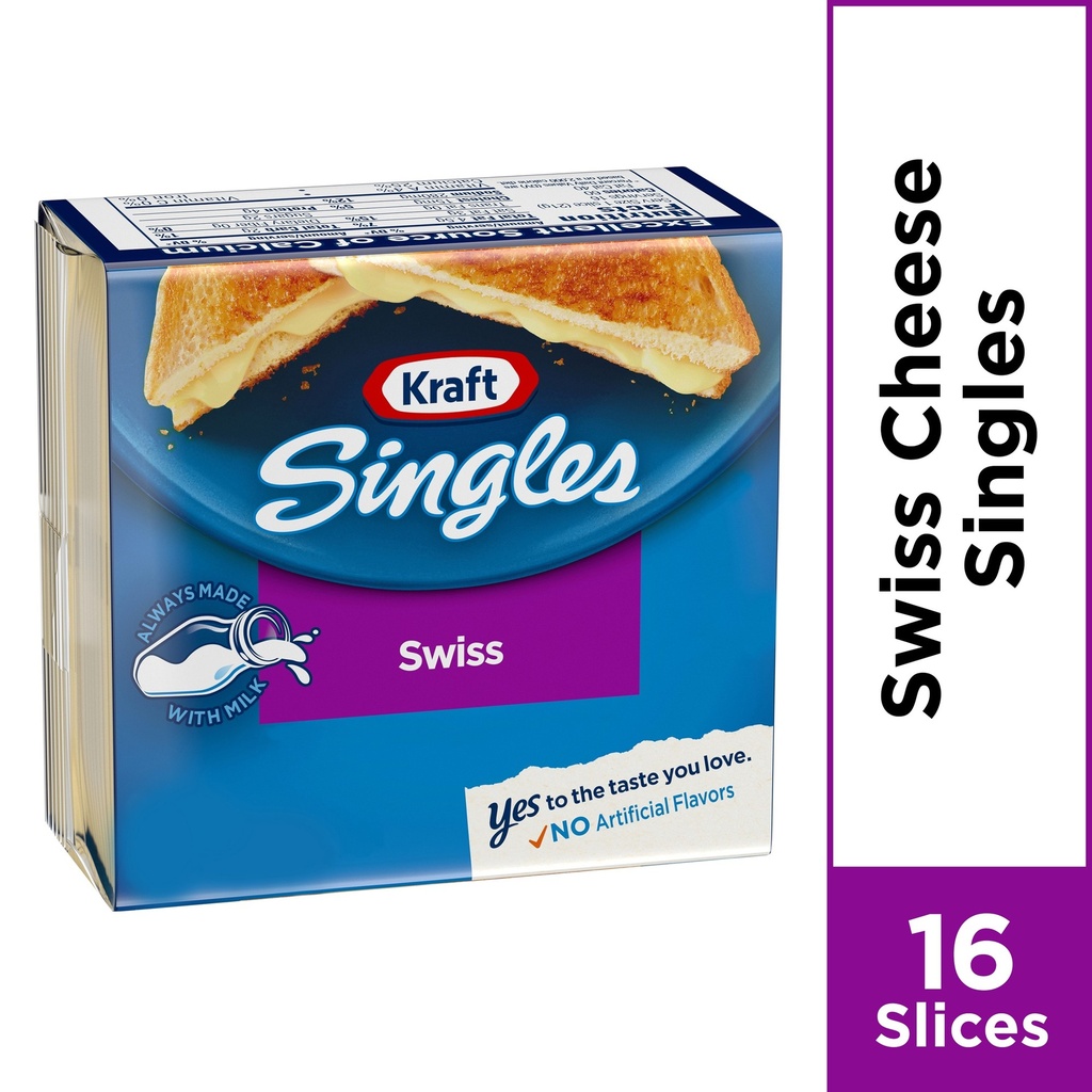 KRAFT SINGLES SWISS 16 SLICES