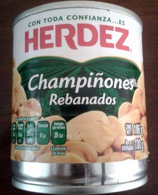 Herdez Champineones Rebanados 24/186g