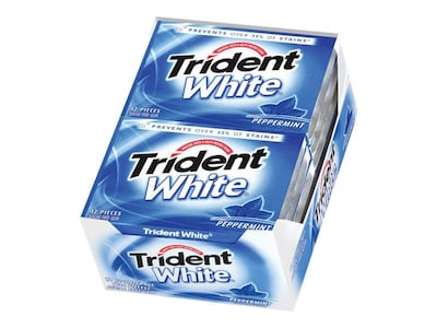 TRIDENT WHITE PEPPER MINT 16/18/9CT