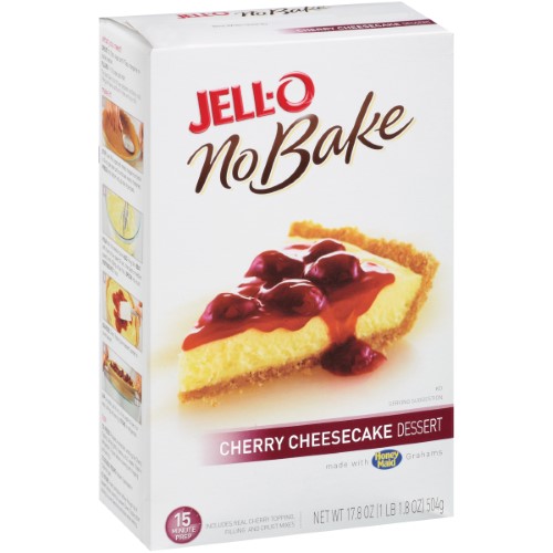 JELLO NO BAKE CHERRY CHEESE CAKE DESSERT 17.8OZ