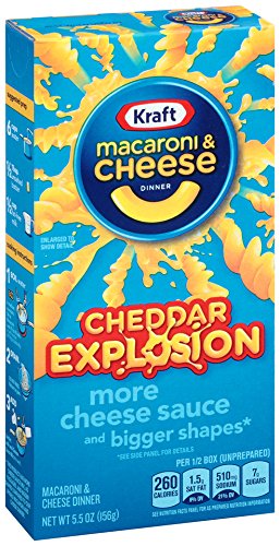 [021000026456] KRAFT MACARONI & CHEESE CHEDDAR EXPLOSION