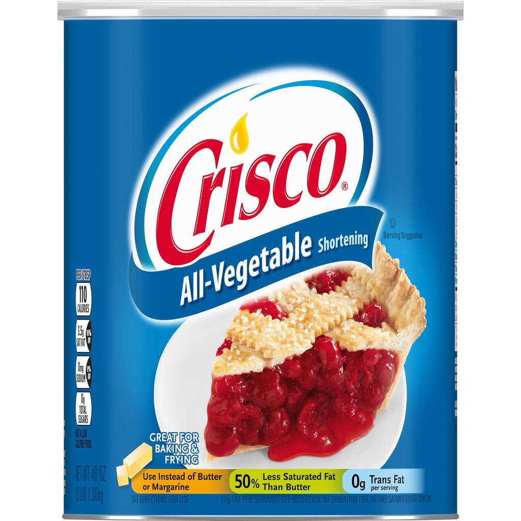 CRISCO ALL VEGETABLE SHORTENING 3LB