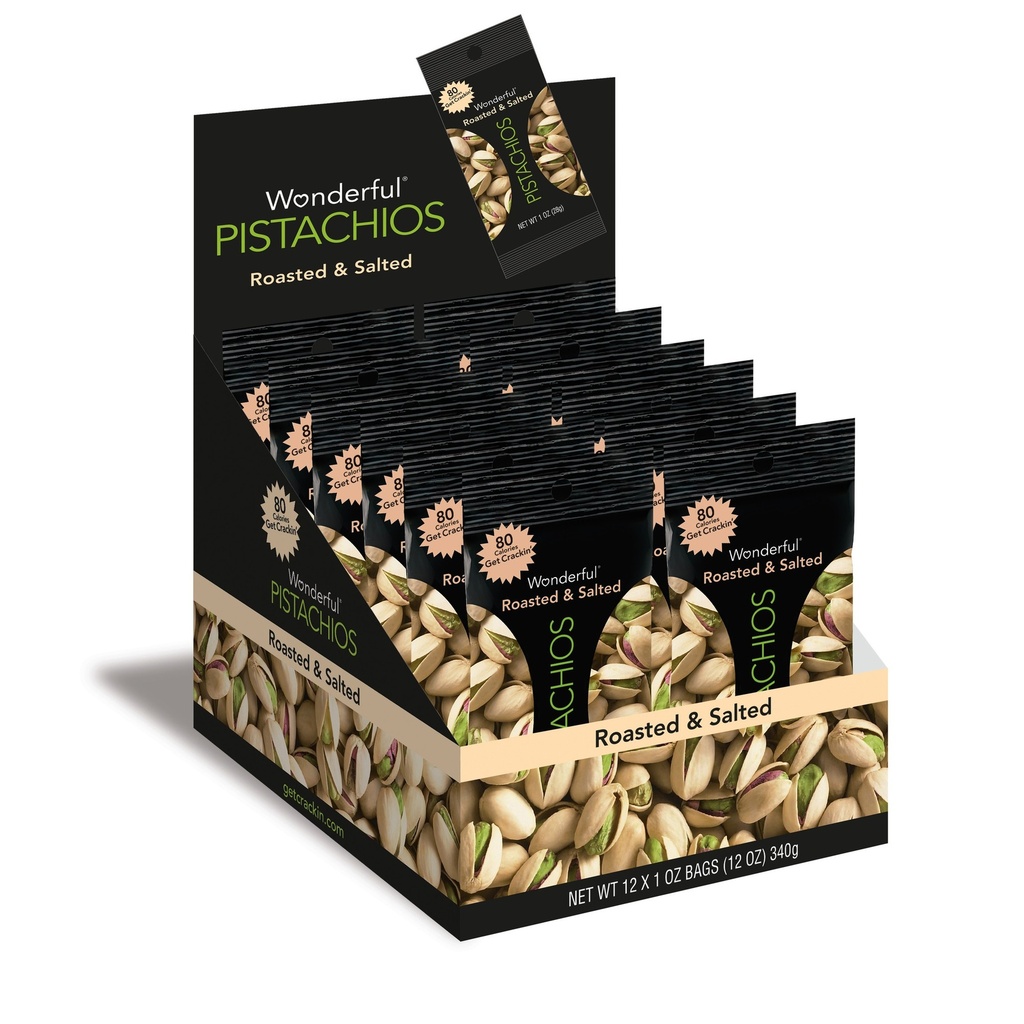 PISTACHIOS ROASTED &SALTED 12-1OZ