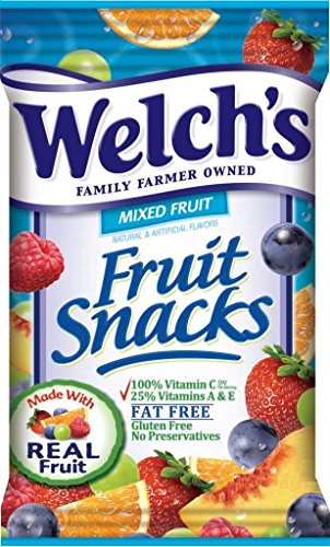 WELCH'S FRUIT SNACKS-MIXED FRUITS  2.25OZ