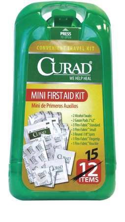 CURAD MINI FIRST AID KIT 15 ITEMS