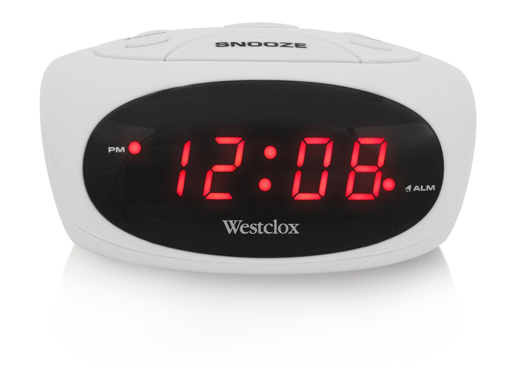 [844220004369] Westclox White Alarm