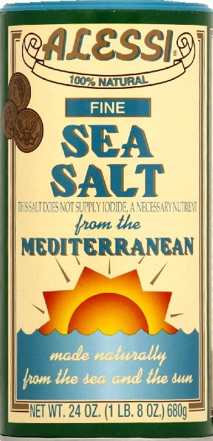 ALESSI ALL NATURAL SEA SALT 24OZ