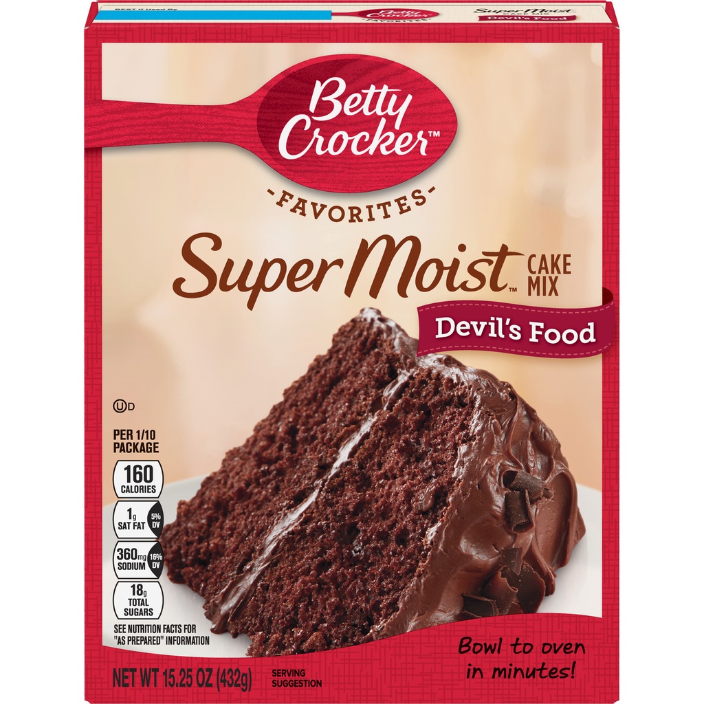 BETTY CROCKER SUPER MOIST DEVIL'S FOOD