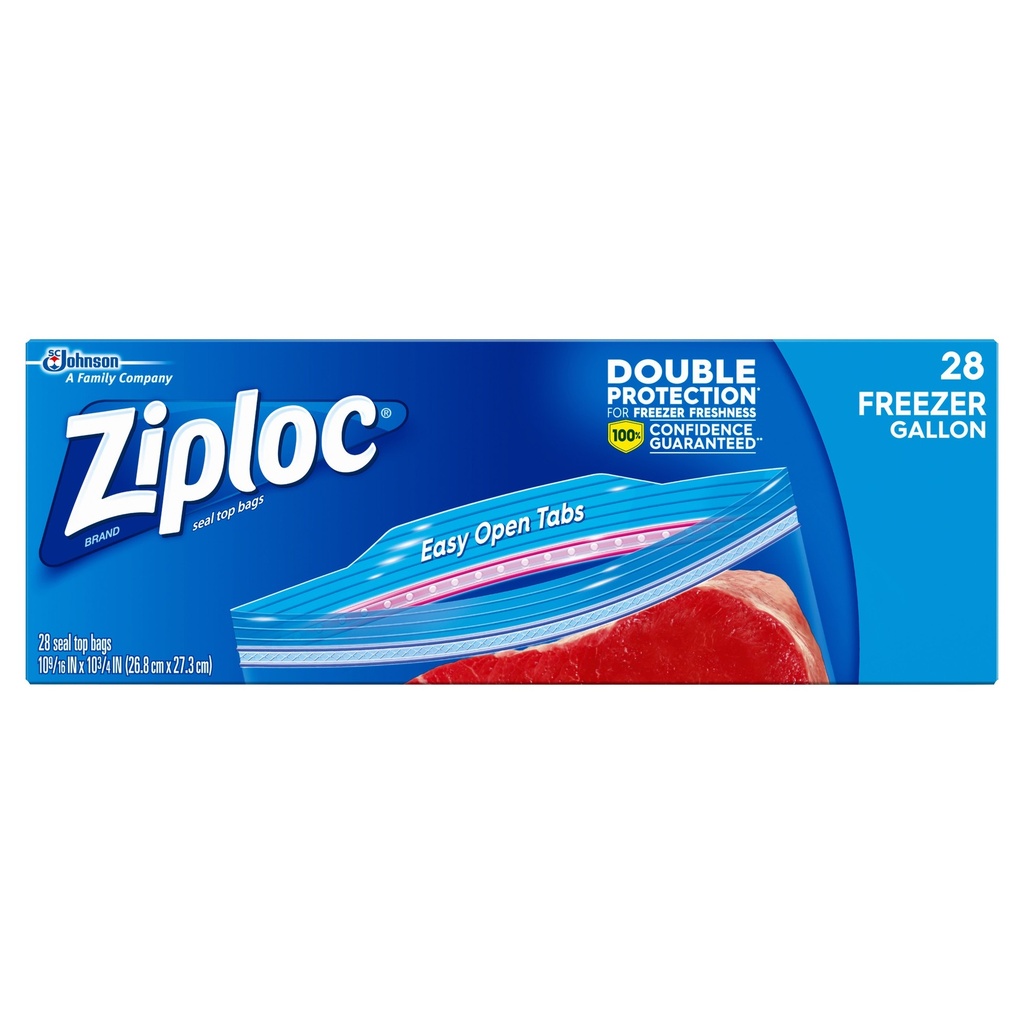 [025700003823] ZIPLOC DOUBLE ZIPPER 30BAGS