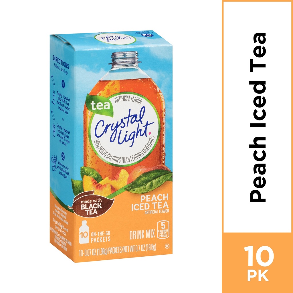 CRYSTAL LIGHT PEACH ICED TEA