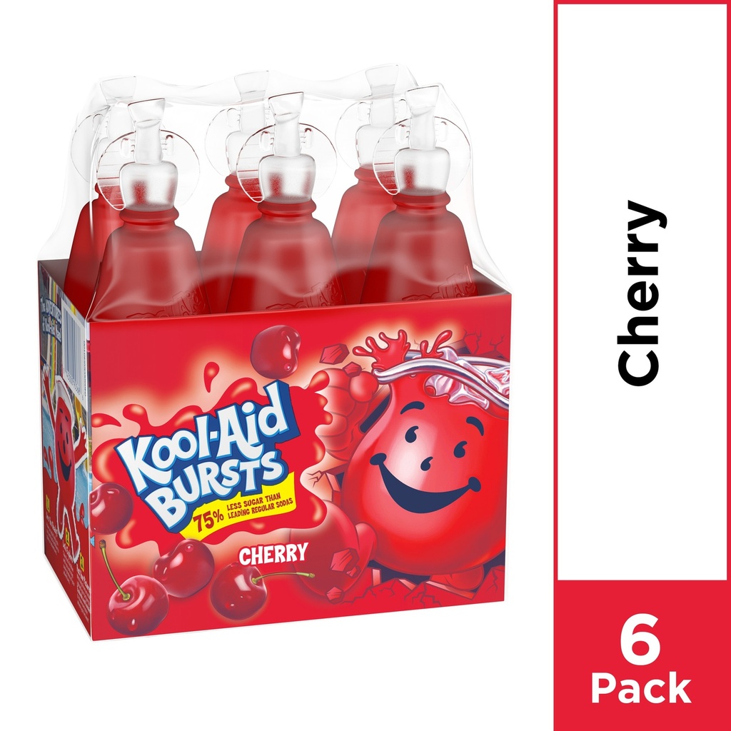 kool-aids burst cherry 6.75 oz