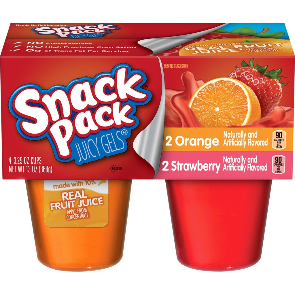 SNACK PACK STRAWBERRY AND ORANGE
