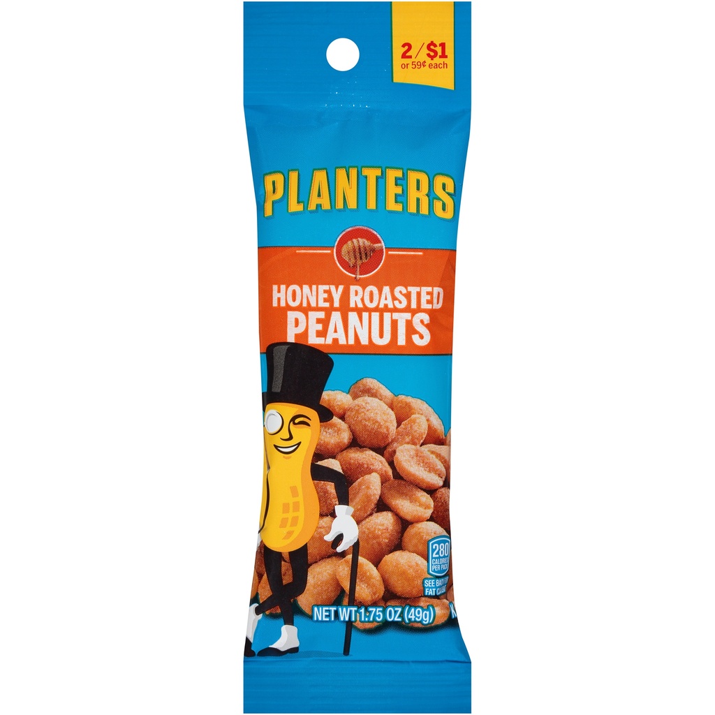 [029000075368] PLANTERS HONEY ROASTED PEANUTS 1.75OZ