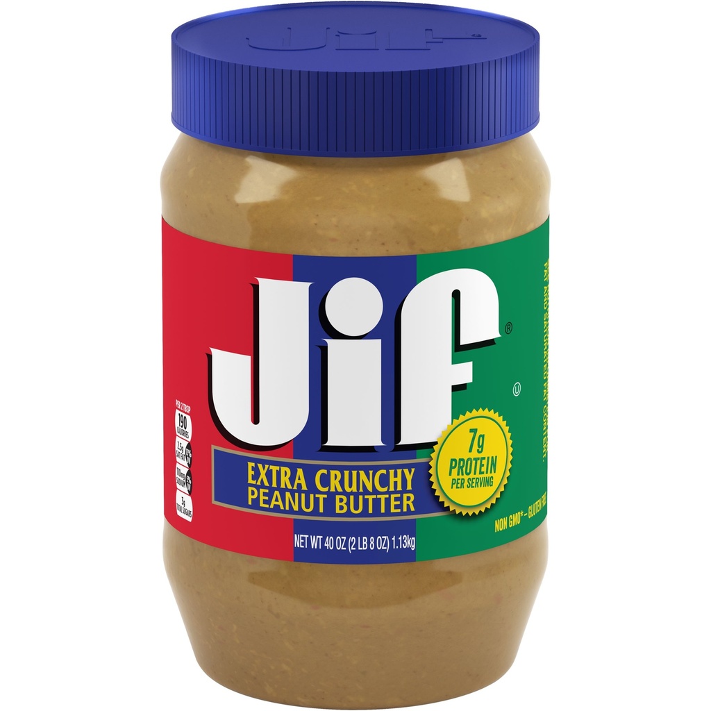 [051500720028] JIF EXTRA CRUNCHY PEANUT BUTTER 40 oz