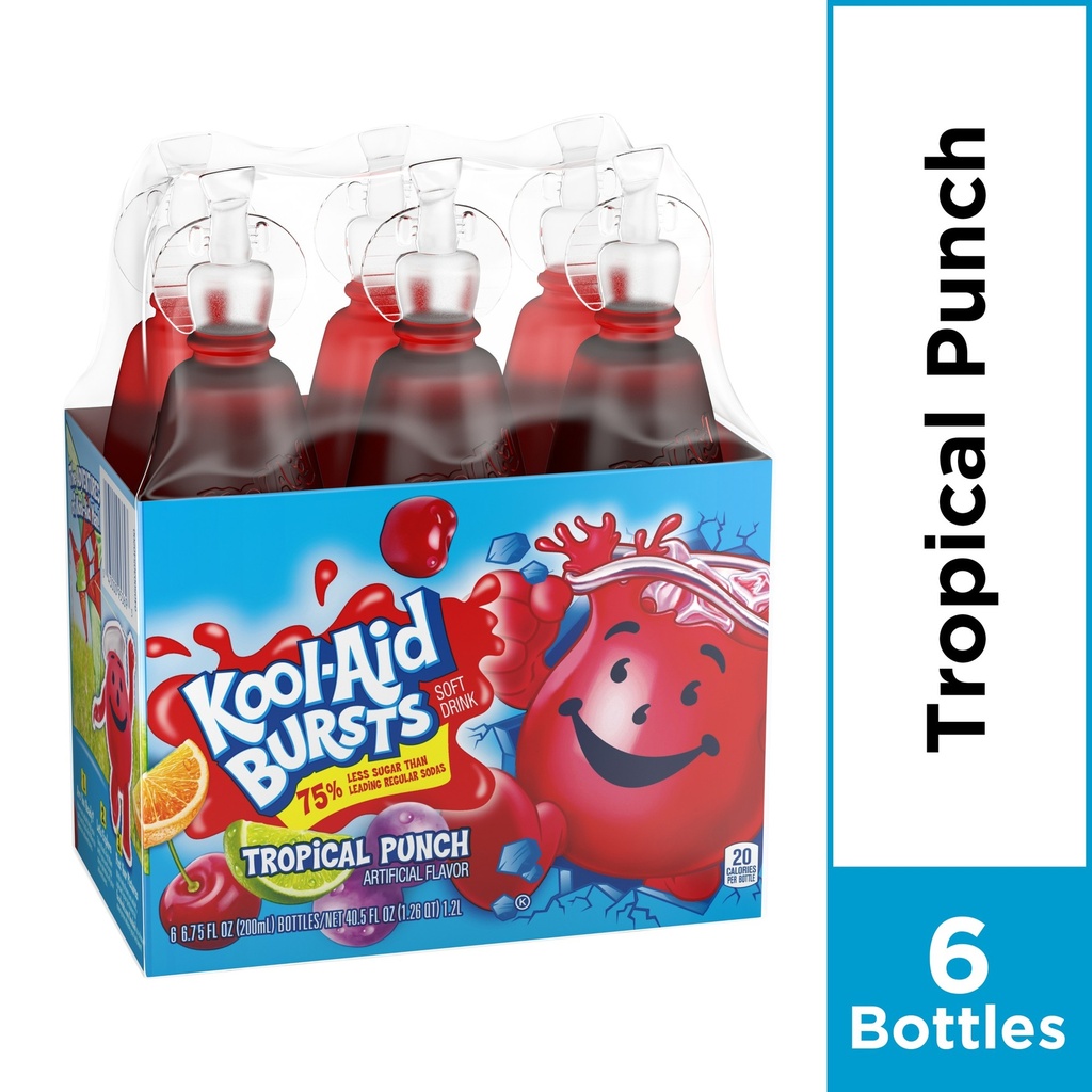 KOOL-AID BURST TROPICAL PUNCH 6.75oz