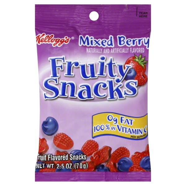 KELLOGG'S FRUITY SNACKS 2.5oz