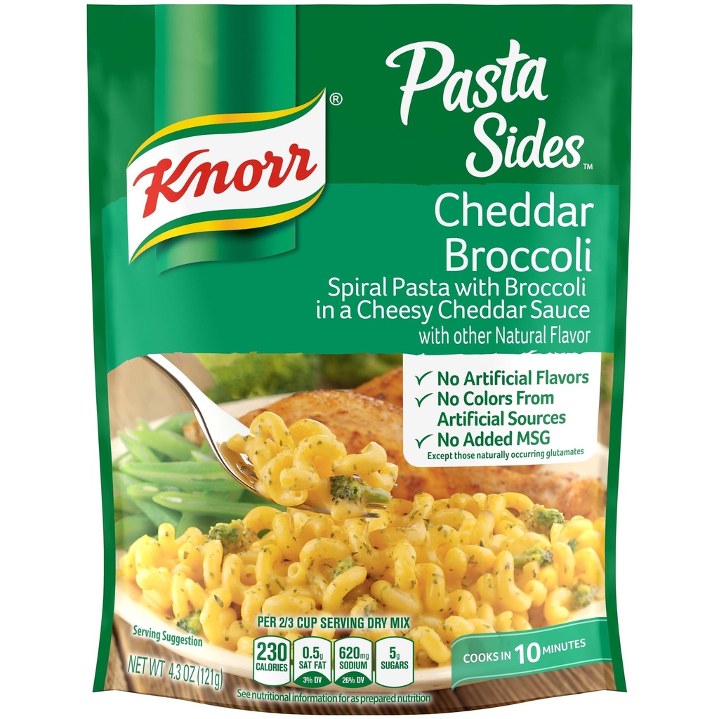 [041000022869] KNORR PASTA SIDES CHEDDAR BROCCOLI 4.3oz