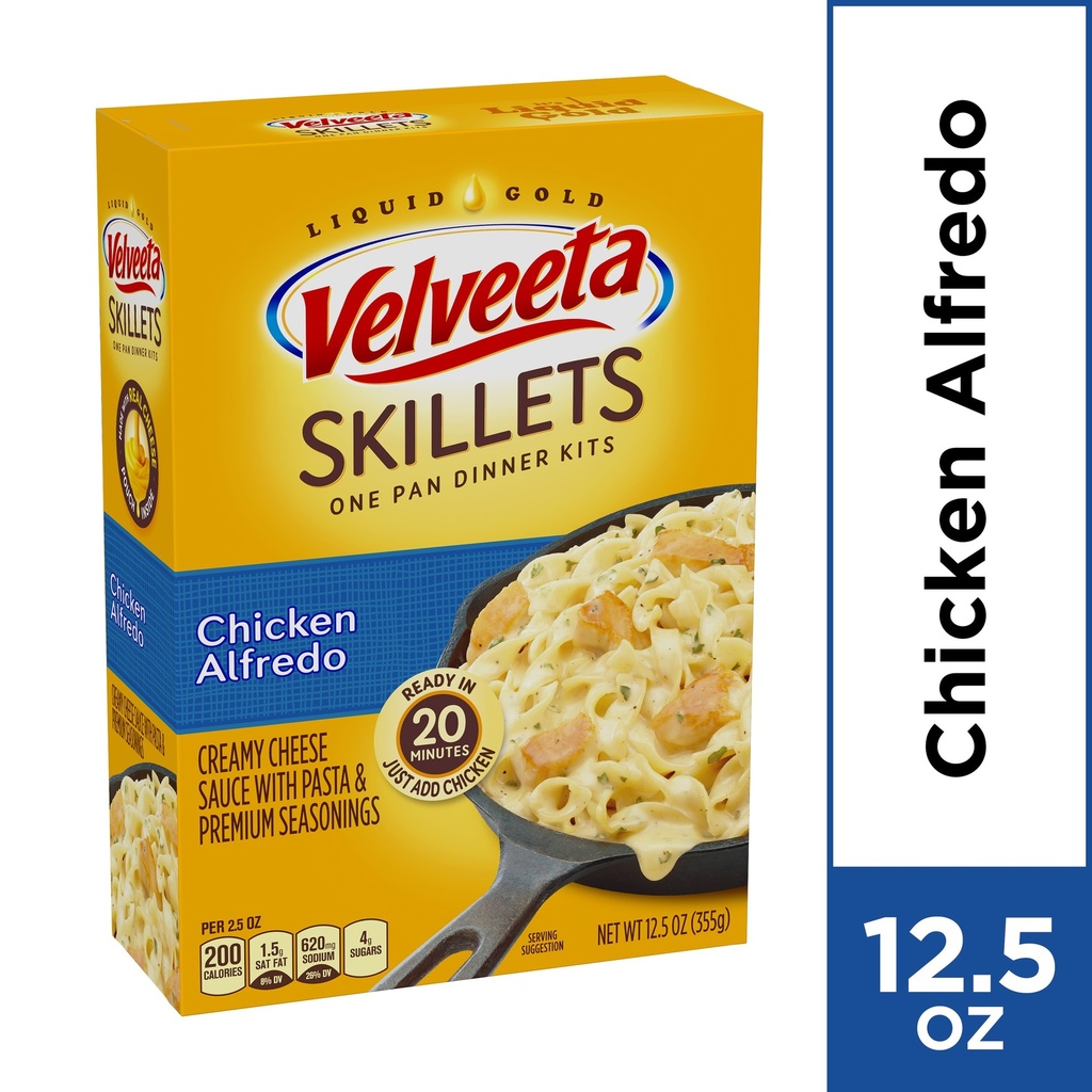 KRAFT VELVEETA CHEESY SKILLETS CHICKEN ALFREDO 12.5oz