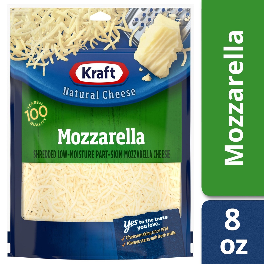 Kraft Shredded Mozzarella 8z