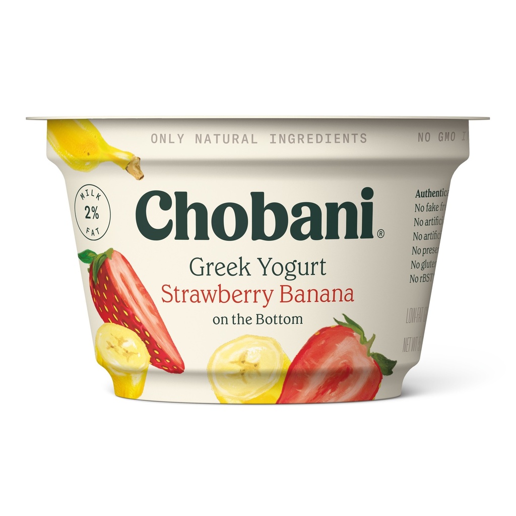 CHOBANI STRAWBERRY BANANA YOGURT