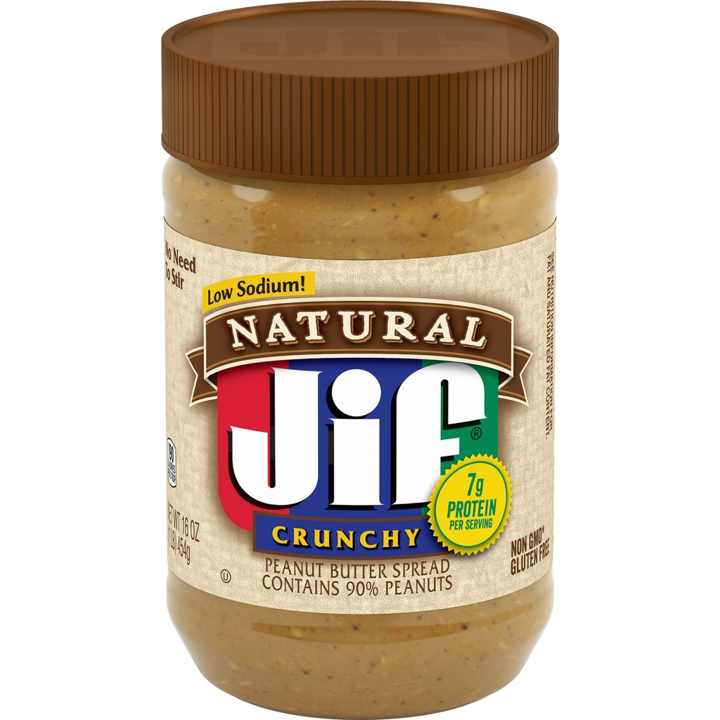 [051500255742] JIFF PEANUT BUTTER NATURAL CRUNCHY 16OZ