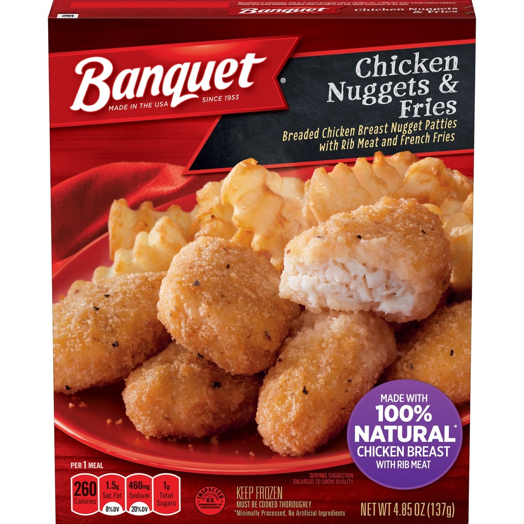 BANQUET CHICKEN NUGGETS & FRIES 4.85oz