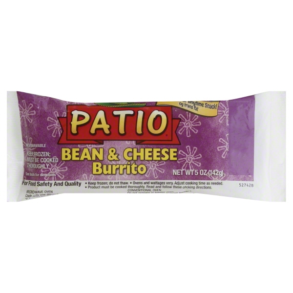 PATIO BEAN/CHEESE BURRITO 5oz