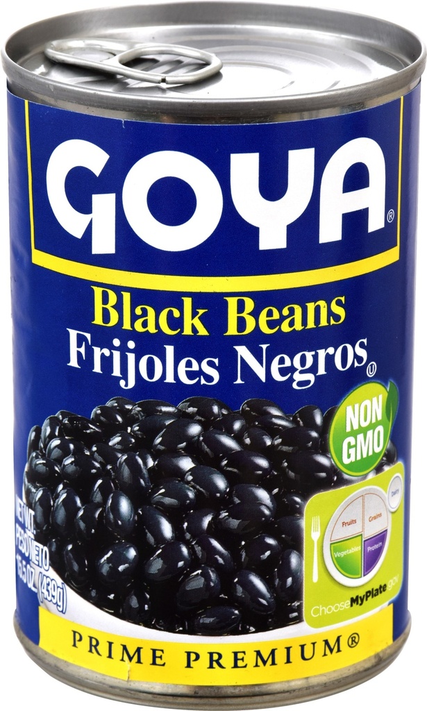 [041331124669] GOYA BLACK BEANS15.5oz
