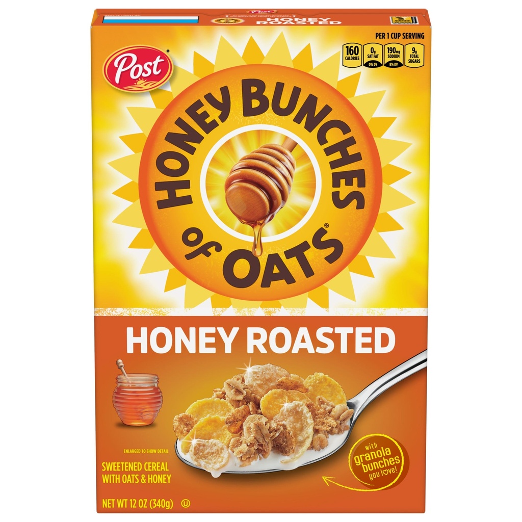 [884912359155] HONEY BUNCHES OF OATS HONEY ROASTED 11OZ