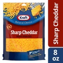 KRAFT SHREDDED SHARP CHEDDAR CHEESE 8OZ